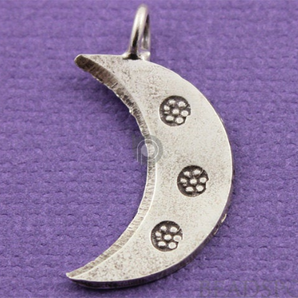 Thai Hill Tribe Moon Charm Pendent, (8132-TH) - Beadspoint