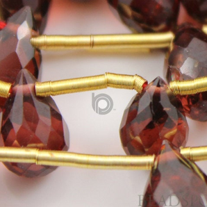 African Garnet Faceted Flat Tear Drops,4 Pieces, (4GAR5x8Tear) - Beadspoint