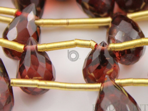 African Garnet Faceted Flat Tear Drops,4 Pieces, (4GAR5x8Tear) - Beadspoint