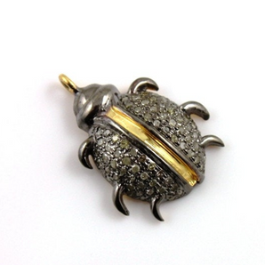 Pave Diamond Beetle Charm,  (DCH-81) - Beadspoint