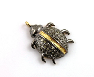 Pave Diamond Beetle Charm,  (DCH-81) - Beadspoint