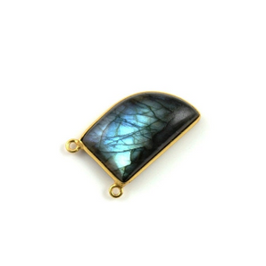 Labradorite Cabochon Bezel, (LABCTR08-A) - Beadspoint