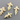 Gold Jasper Cross Electroplated Pendant, (BZC9074) - Beadspoint