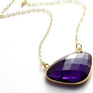 Amethyst Facteted Fancy Bezel, (BZC9055/AM) - Beadspoint