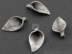 Sterling Silver Leaf Component Finding, (SS/686/19X15) - Beadspoint