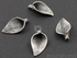 Sterling Silver Leaf Component Finding, (SS/686/19X15)