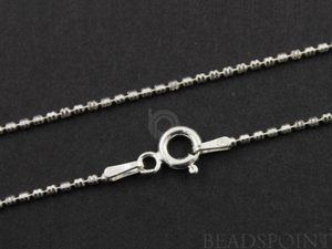 Sterling Silver Finished Ball Neck, (CAM125-20) - Beadspoint