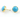 Turquoise Ear Studs w/ Ear Nuts ,1Pair, (ST/TURQ/01) - Beadspoint