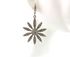 Pave Diamond Sunflower Dangling Earrings (Earr-023)