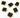 Black Onyx Electroplated Square Connector,(9053/CNT/BLACK) - Beadspoint
