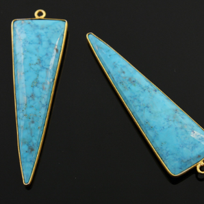 Turquoise Faceted Long Arrow Pendant, (TURQ-602) - Beadspoint