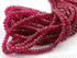 Red Spinel Faceted Rondelle Beads, (RSP3.5-5Frndl)