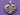 Thai Hill Tribe Heart w/ Floral Pattern Charm, (8112-TH) - Beadspoint