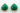 Green Onyx Bezel Heart Shape Component w/ 3 Rings, (BZC9012) - Beadspoint