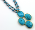 Turquoise Faceted Fancy Pendant, (BZC9045/TURQ)