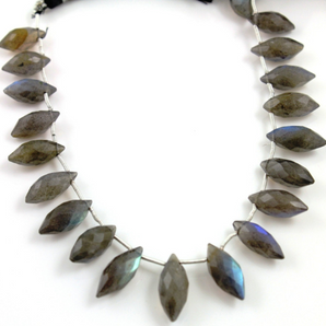 Labradorite Faceted Marquise, (LAB/MRQ/10x24) - Beadspoint