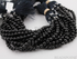 Black Onyx Micro Faceted Roundel Beads, (X4-5Frnd)
