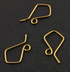 Gold Vermeil Kite Ear Wire,  (VM/702-B)