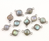 Labradorite Faceted Cushion Connector, (Lab/CNT/2004)