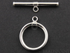 Sterling Silver Round Toggle Clasp, (SS/1087)