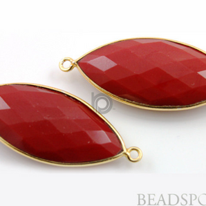 Red Onyx Marquise Bezel, (BZC7174) - Beadspoint