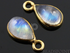 Rainbow Moonstone Faceted Baby Pear Bezel, (RNM7x14)
