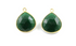 Dyed Emerald Faceted Heart Bezel, (BZC6069)