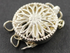 Sterling Silver Round Filigree Clasp with 3 Ring,(SS/955/3)