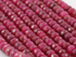 Ruby Faceted Rondelles , 25 Pieces, (RBY4FRNDL)
