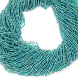 Apetite Roundel Micro Faceted Rondelle Beads, (APET-2-FRNDL) - Beadspoint