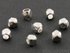 Brush Sterling Silver Faceted Nugget Spacer, (BR/6301/3)