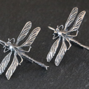 Sterling Silver Dragonfly Hook Earrings,  (STD-113) - Beadspoint