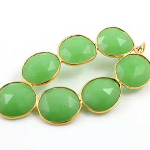 Green Chrysoprase Long Pendant,  (CRY/PDT/201) - Beadspoint