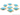 Turquoise Faceted Oval Connector, (BZC7105-LG) - Beadspoint