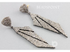 Pave Diamond Art Deco Earrings, (DER-141)