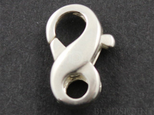 Sterling Silver 13 mm Figure Eight Lobster Claw, (SS/868) - Beadspoint