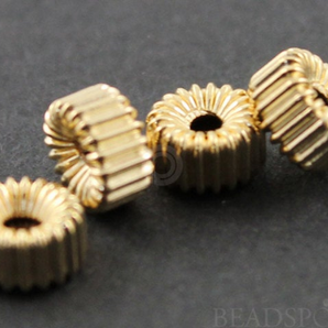 Gold Filled Corrugated Bead ,(GF/615/5) - Beadspoint