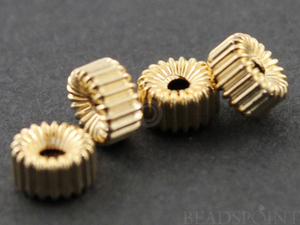 Gold Filled Corrugated Bead ,(GF/615/5) - Beadspoint