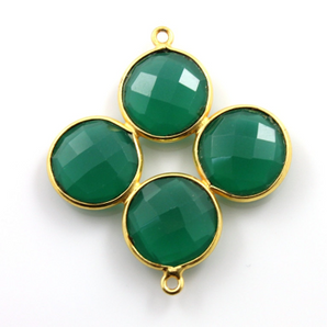 Green Onyx Fancy Long Bezel ,(BZC8083) - Beadspoint