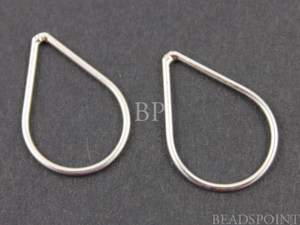 Sterling Silver Small Teardrop Link, (SS/696/13x19) - Beadspoint