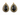 Black Onyx W/ White Topaz, Gold Vermeil Over Sterling Silver (BNX/WTZ/24x18) - Beadspoint