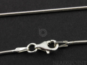 Sterling Silver Finished Snake Neck Chain ,(SNK030-18) - Beadspoint