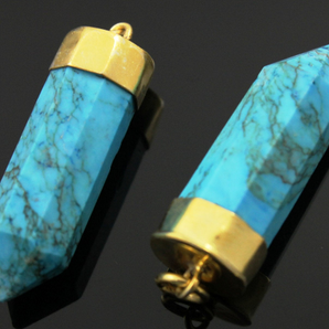 Turquoise Point Pendant ,(BZC9024/TURQ) - Beadspoint