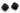 Black Onyx Faceted Clover Connector,(SSBZC8025) - Beadspoint