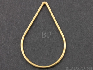 Gold Vermeil Medium Teardrop Open Link ,(VM/696/20x30) - Beadspoint