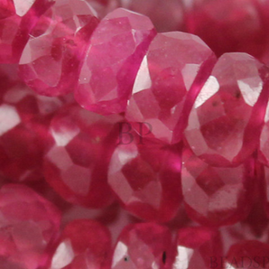 25 Pieces,Ruby Faceted Rondelle Beads, ( Rby2.5-5rndl) - Beadspoint