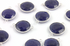 Dyed Sapphire Faceted Coin Connector, (BZCT6206)