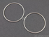 Sterling Silver Large Round Circle Link, (SS/697/32)