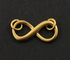 Gold Vermeil Infinity with 2 Jump Ring (VM/680/19x9)