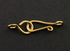 Gold Vermeil Silver  Hook & Eye Clasp w/ Ring,(VM/6427/B)